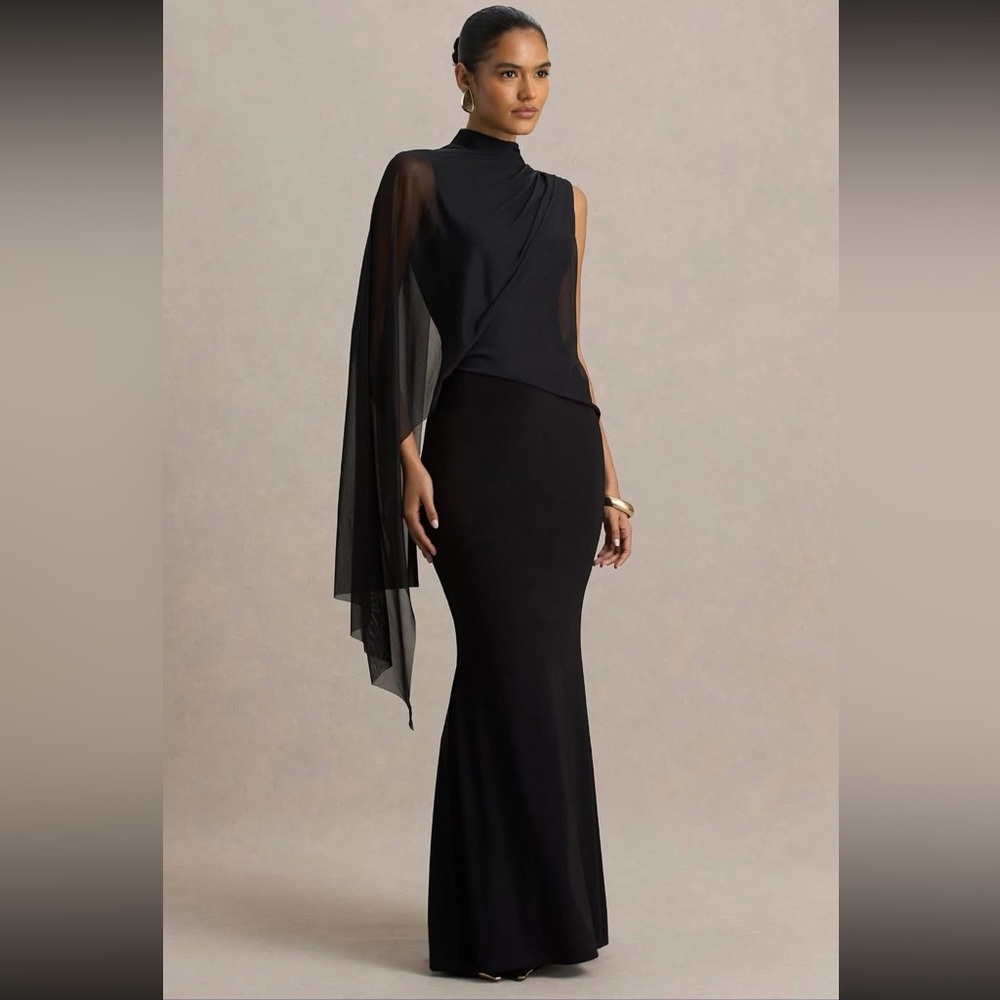 Club L London Amour high neck maxi dress